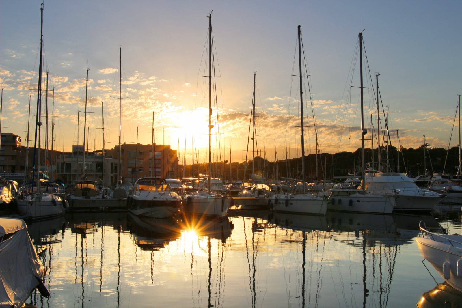 Le Port de Bormes de nuit