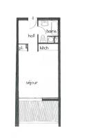 Plan du studio Port de Bormes