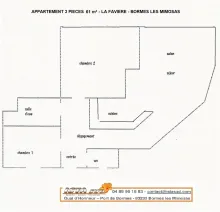 ESTIMATION APPARTEMENT 3 PIECES 61m² - LA FAVIERE - BORMES LES MIMOSAS