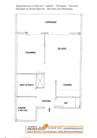 ESTIMEZ VOTRE APPARTEMENT T2 + CABINE 32m² - TERRASSE 10m² - LA FAVIERE - BORMES LES MIMOSAS.